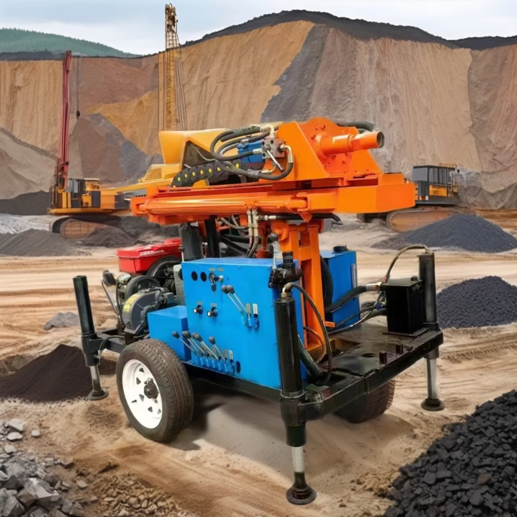 300 Meter Water Well Drilling Rig with Motor and Engine Filter Material Lorry Truck Mounted