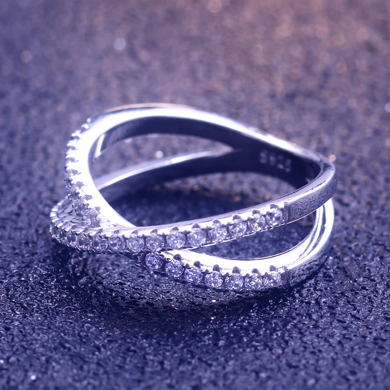  Серебряное кольцо lab grown diamond eternity 14k белое золото бриллиантовое серебро 925 пробы Китай cz