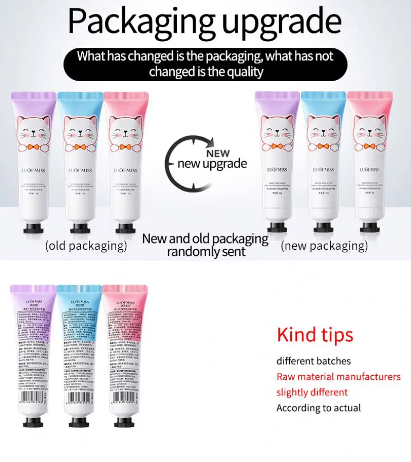 LUOFMISS Moisturizing Nourishing Deep Cleansing White Pore Christmas Travel  Rose Pomegranate Moisturizing Hand Cream