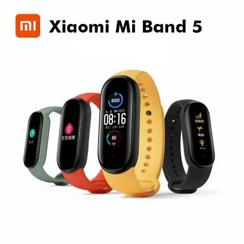  Смарт-браслет Xiaomi Mi Band 5 4 цвета AMOLED экран пульсометр контроль сна шагов плавания спортивный монитор приложение
