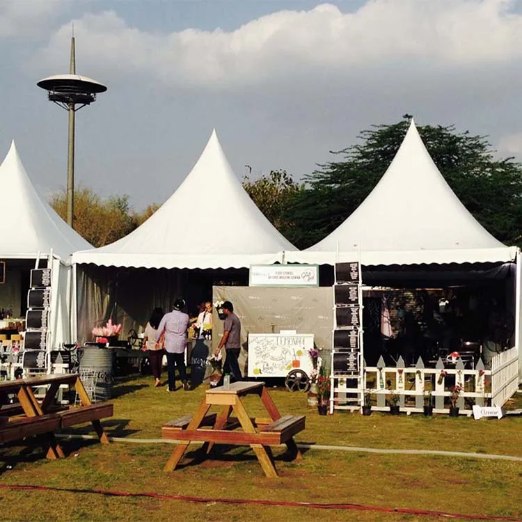 White Pvc Wall High 6X6 Event Tents Sale Aluminum Arabian Pagoda Tent Connected For Bigger Space Arabian