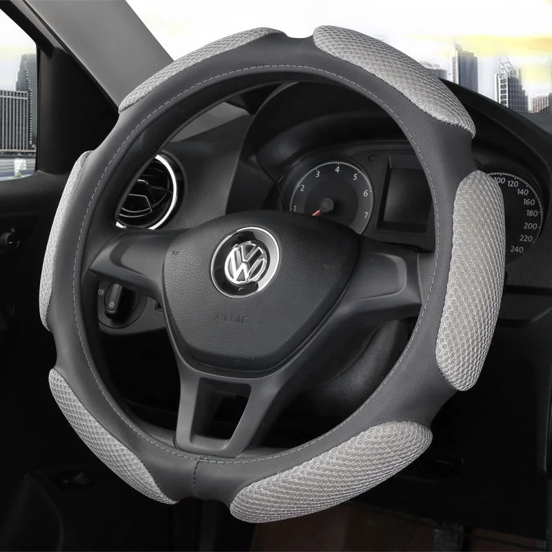 
Sandwich mesh air following sport steering wheel cover 