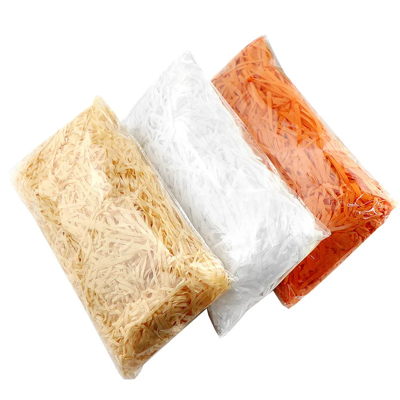 10g Lafite Grass Shredded Paper Silk Packaging Gift Box Decorative Filler Colorful Shredded Paper Strip RAFFIA Grass Shredded