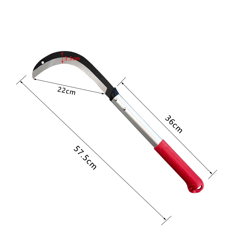 Outdoor grass and bamboo scythe Multifunctional short handle scythe
