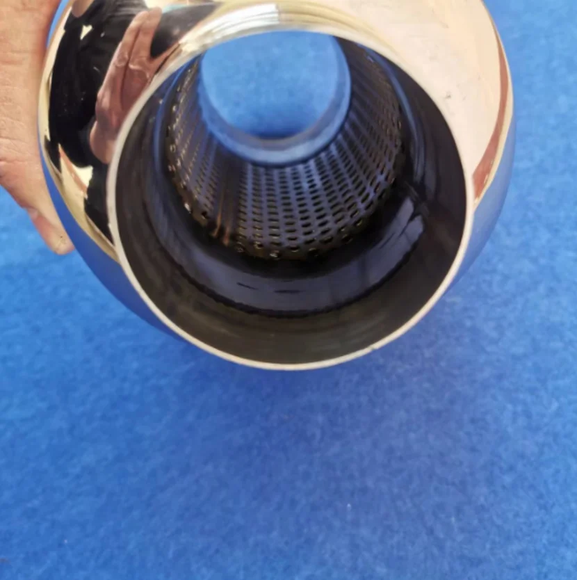 114mm Automotive retrofit stainless steel performance muffler exhaust resonator universal exhaust pipe