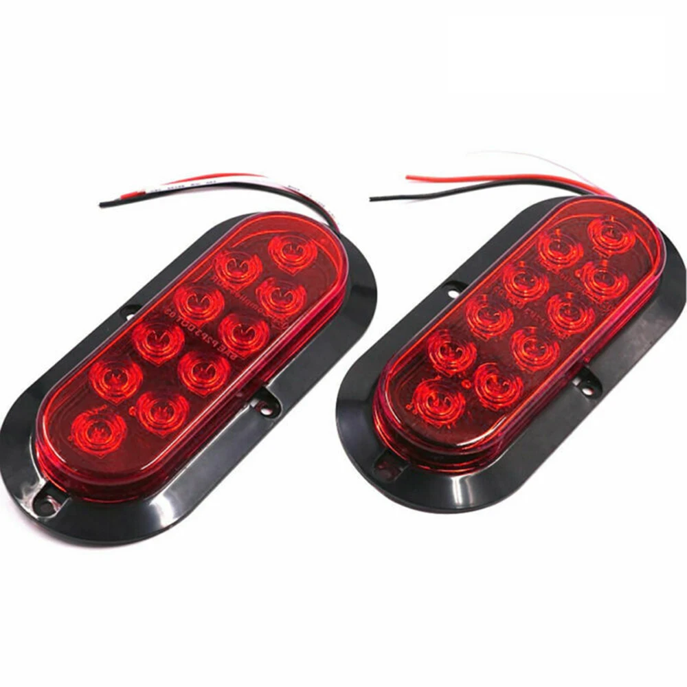 10LED Boat ATV  LED Tail Lamps Warning Trailer Rear Lights Truck Stop light Reversing Steering Running Brake Turn Lights