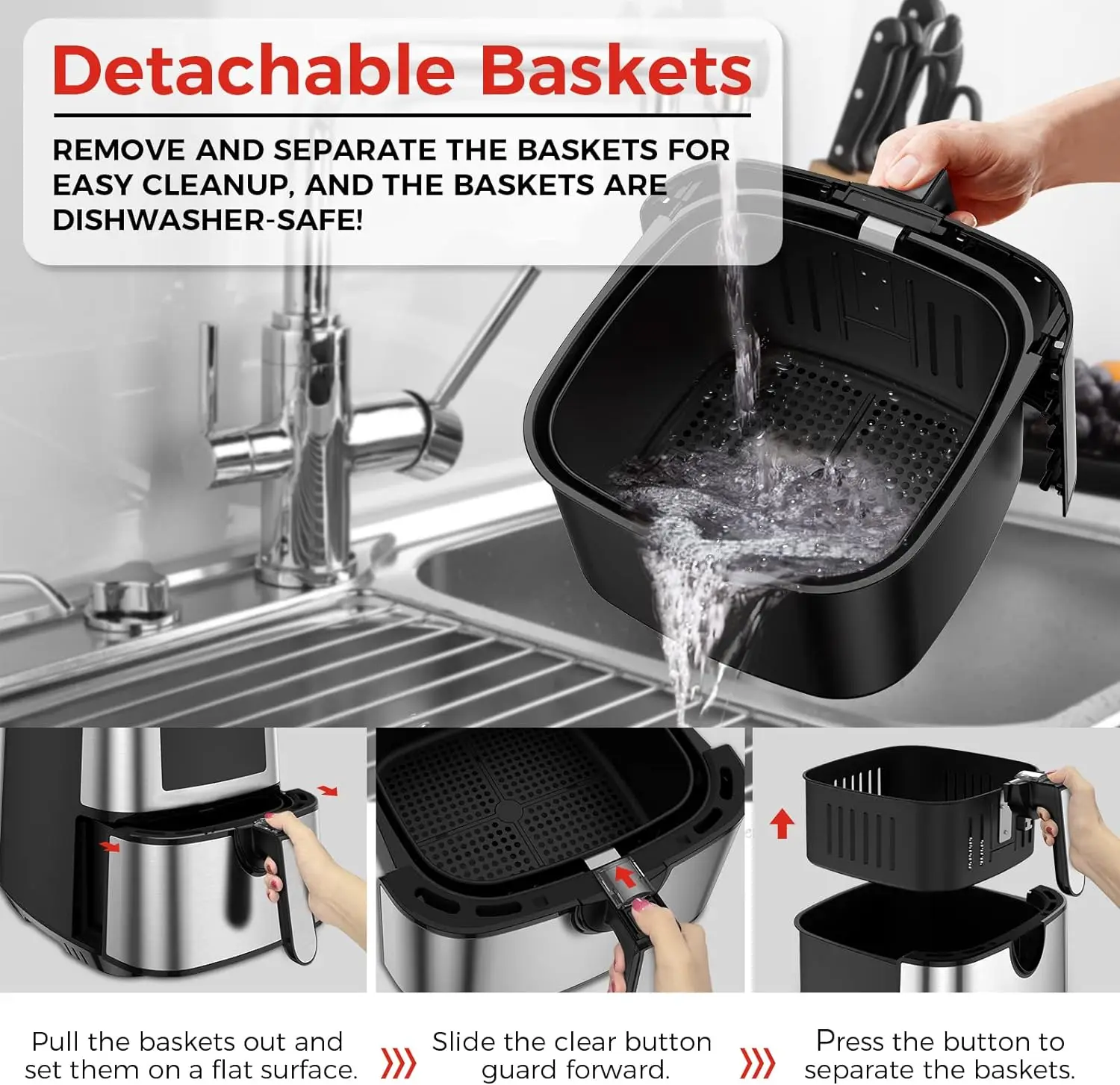 best price and quality 1800W 9L 12L  air frier without oil digital control with visible window Oil Free Cooker Air fryer