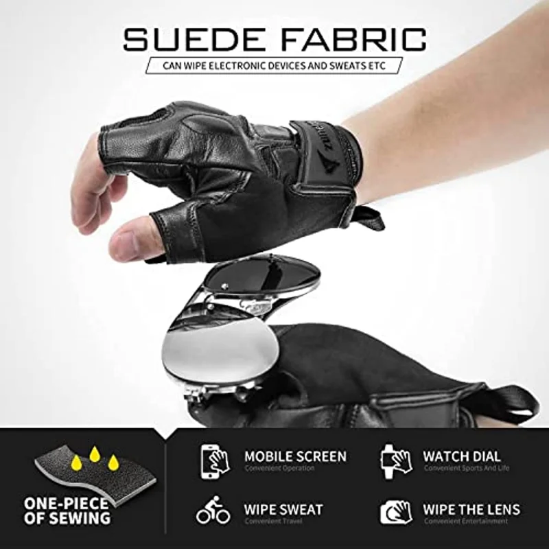 Zune Lotoo XRD Sheepskin Sports Gloves Half & Full Finger Breathable Touch Screen Tactical Gloves Cycling Motorcycle Gloves