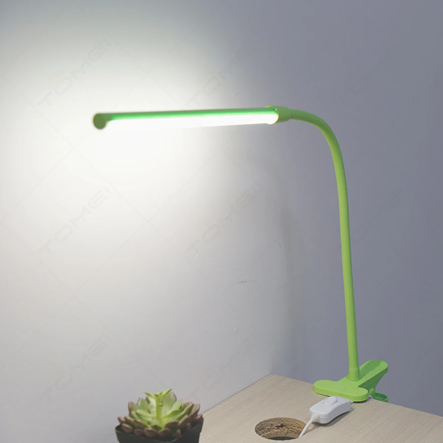 
2020 Adjustable Goose Neck Led Table Lamp Clamp on Desk Computer Beside Flexible Arm LED Lamp MA02 