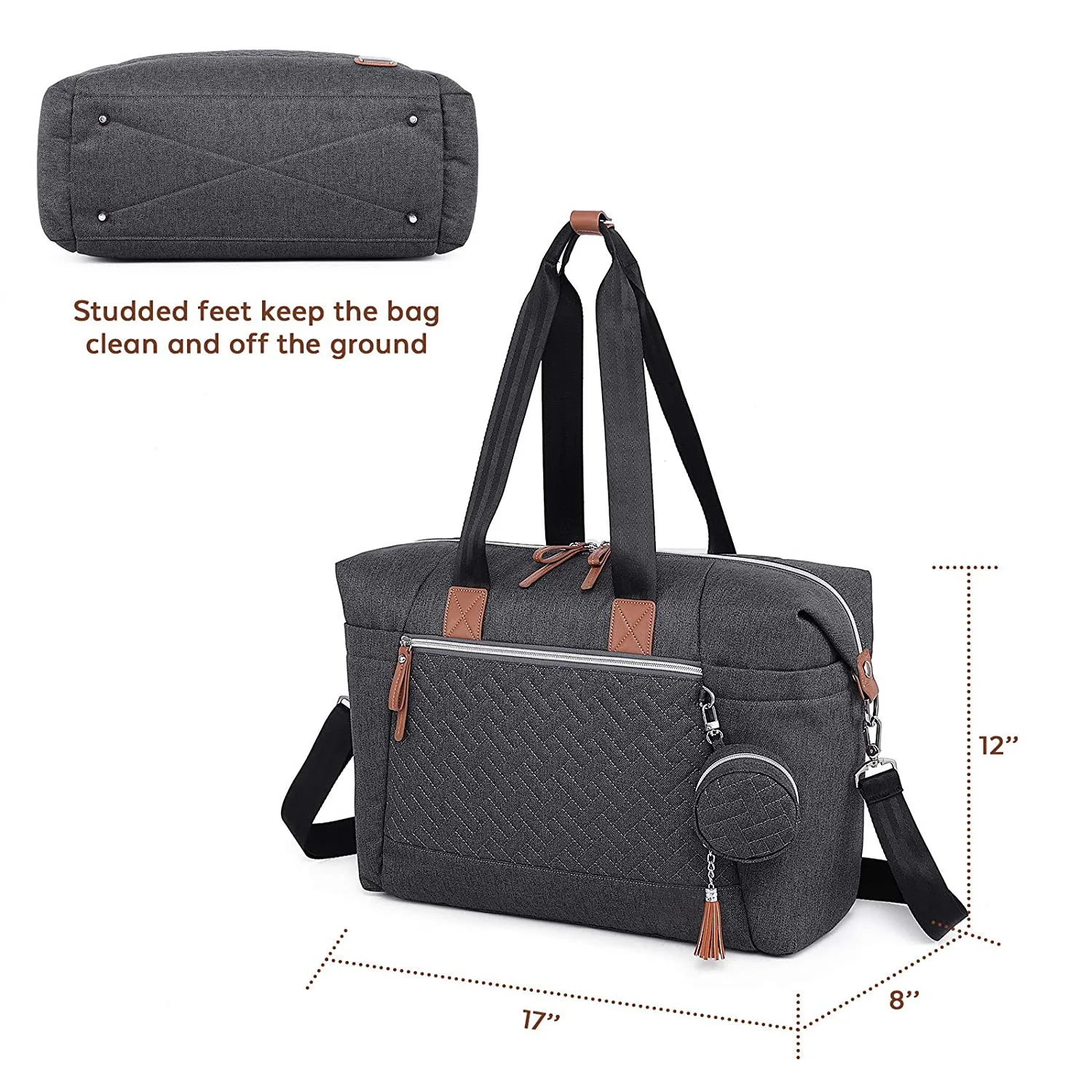 Diaper Bag Tote With Pacifier Case And Changing Pad Mummy Handbags Multifunction Baby Messenger Bag Large Travel Diaper Tote New