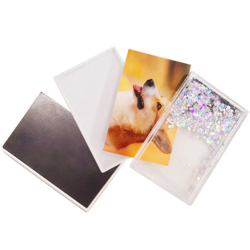 Quicksand Floating Shaking Glitter Liquid Magnetic 2x3 Mini Photo Frame Fujifilm Instax Mini Film Picture Frame