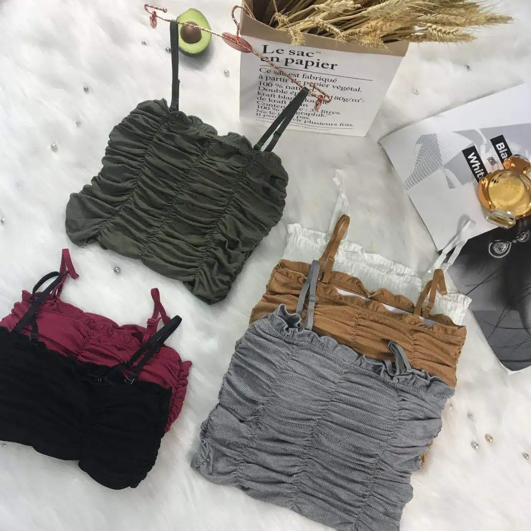 Новейший Модный женский укороченный топ, красивая задняя часть из ткани с резьбой, топ-труба с подкладкой, камзол, женские топы на бретелях