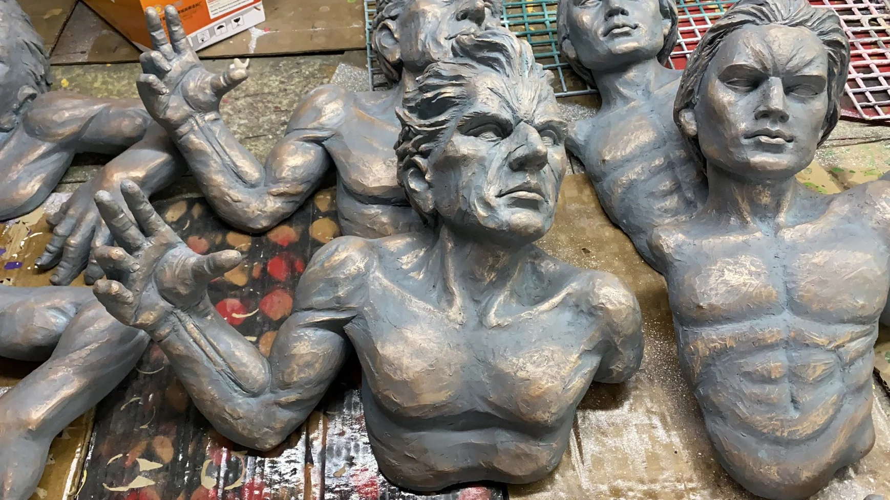 man wall art sculpture