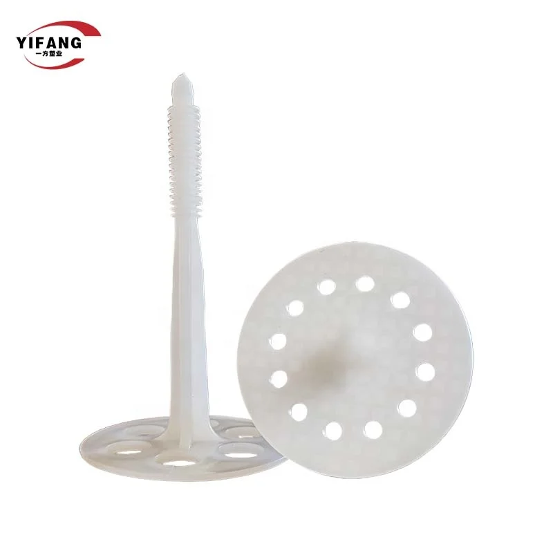 HDPE Insulation Fixing Plug With Plastic Nail Wall Anchor