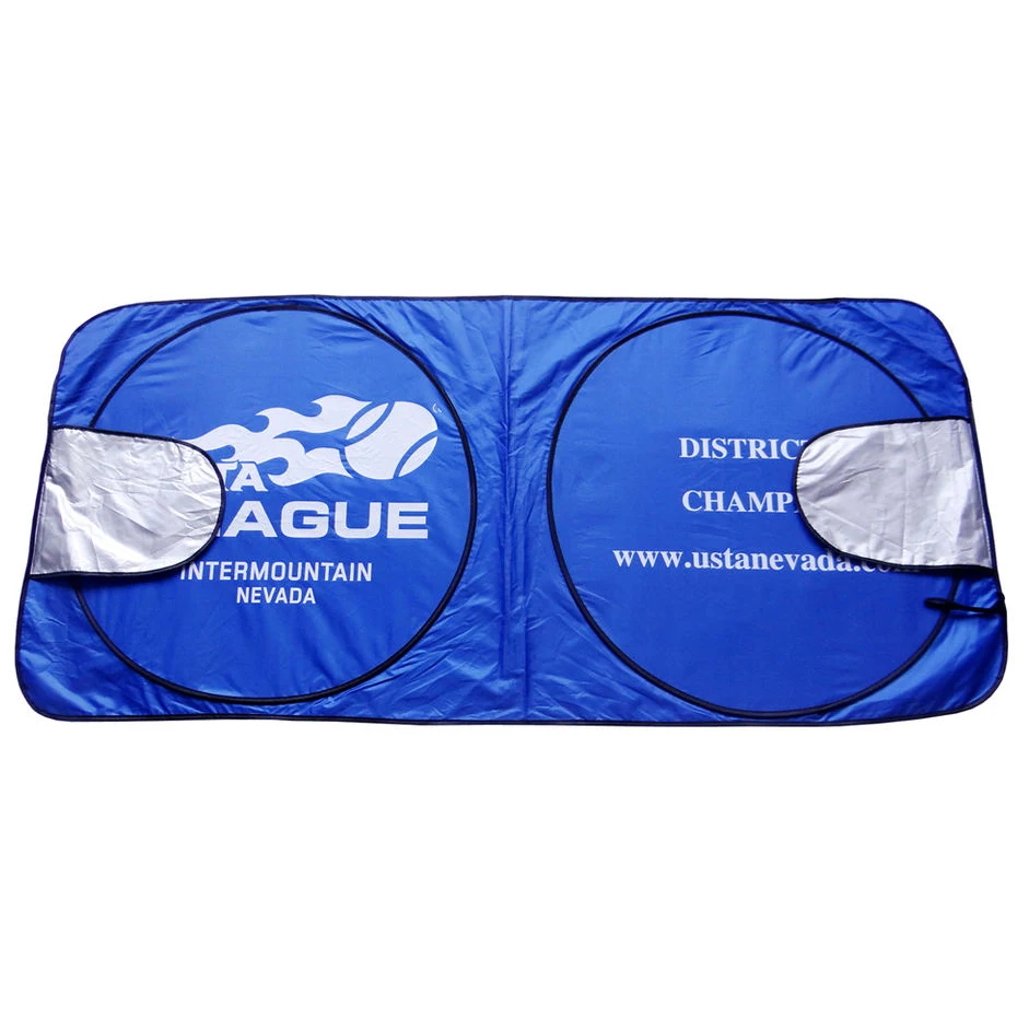 Популярный универсальный УФ-сублимационный Серебряный мультяшный узор Горячая Распродажа высококачественный автомобильный солнцезащитный козырек