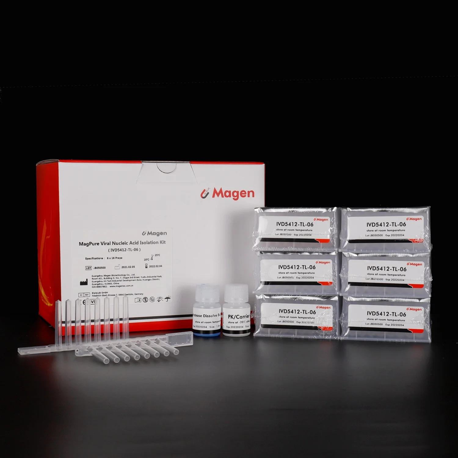 MagPure Viral DNA/RNA Precast Kit (MagMix 32), IVD5412-TL-06, total DNA extraction from cell-free/low-cell biological samples