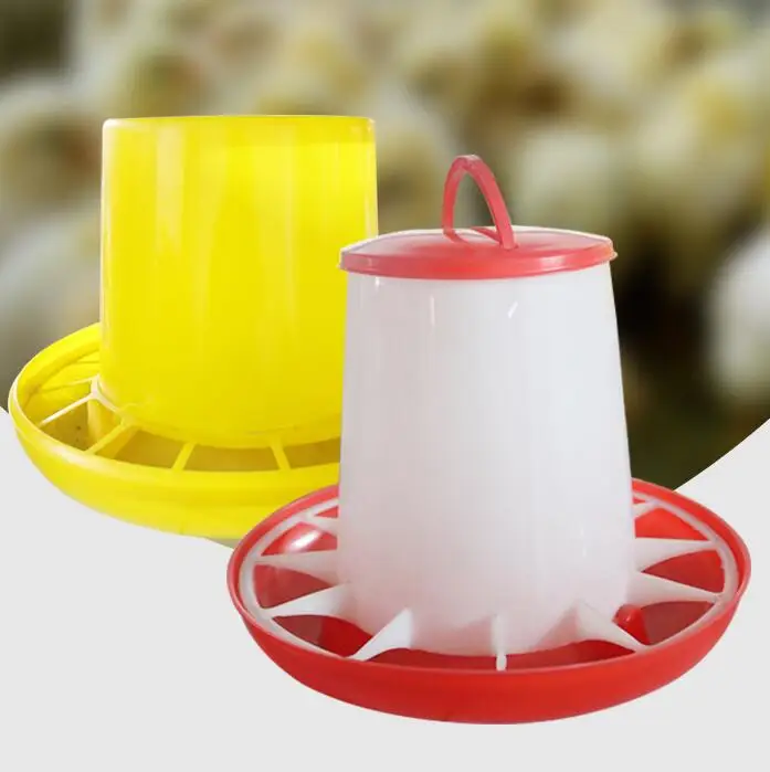 Chicken Feeder Plastic 1.5KG 2.5KG 6KG 8KG Capacity Chicken Duck Feeding Equipment