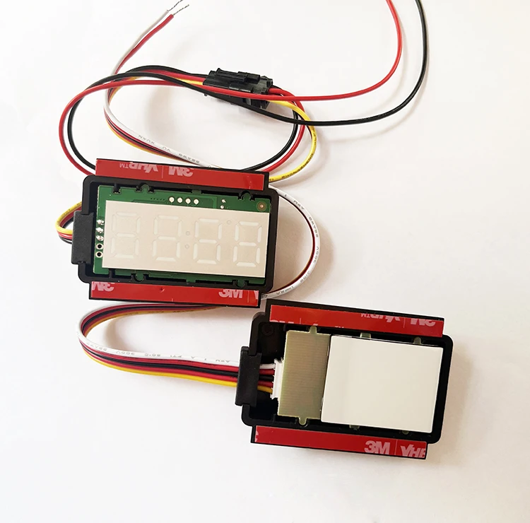 Touch control LED light switch with clock time and date display for bathroom mirror