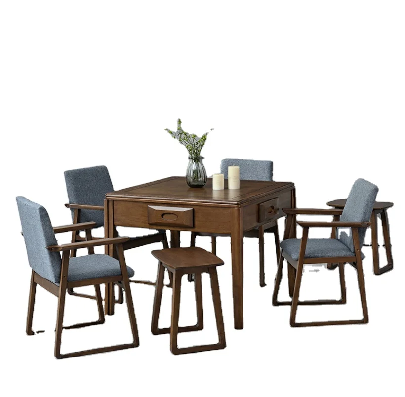 Manufacturers supply fully automatic mahjong machine, European-style dining table, dual-use can be customized