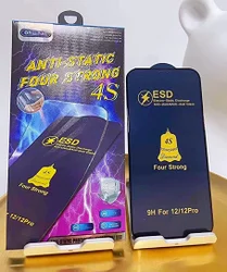 Four Strong ESD Anti-static Glass 9H 2.5D High Clear Tempered Glass Screen Protector For iPhone 13/Motorola/Samsung/Xiaomi
