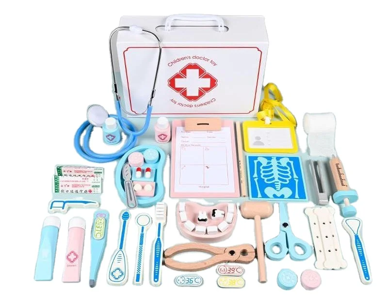 Акция, детские игрушки для ролевых врачей, набор деревянных обучающих игрушек для девочек