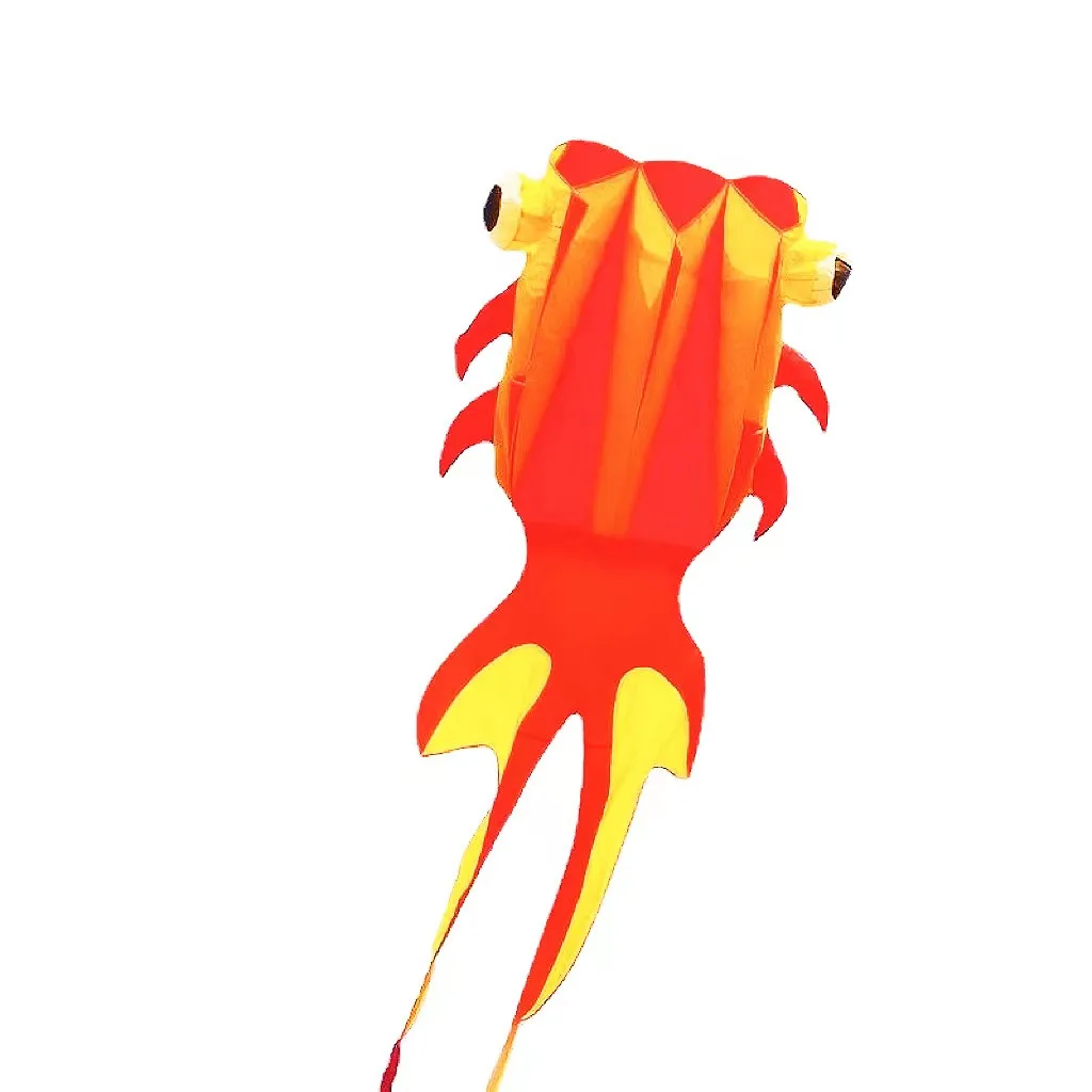 new designs professional factory children adult kite Hand Flying big soft goldfish kites