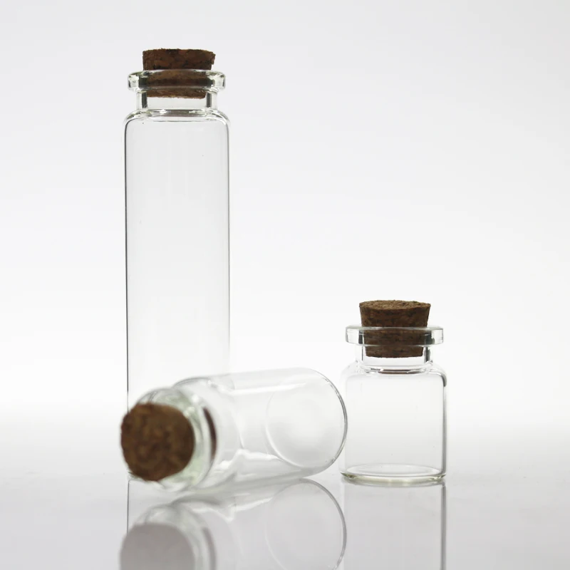 Gift high borosilicate glass tube medical bottle wishing bottle current bottle