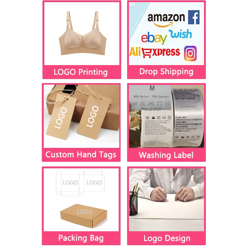 Wholesale Logo Custom Breathable Double Open Pregnancy Mommy Maternity Brassiere Nursing Breastfeeding Bra for Women