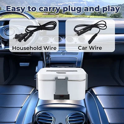 Electric lunch box  3 in 1 ultra quick heated lunch boxes portable food warmer 1.8L