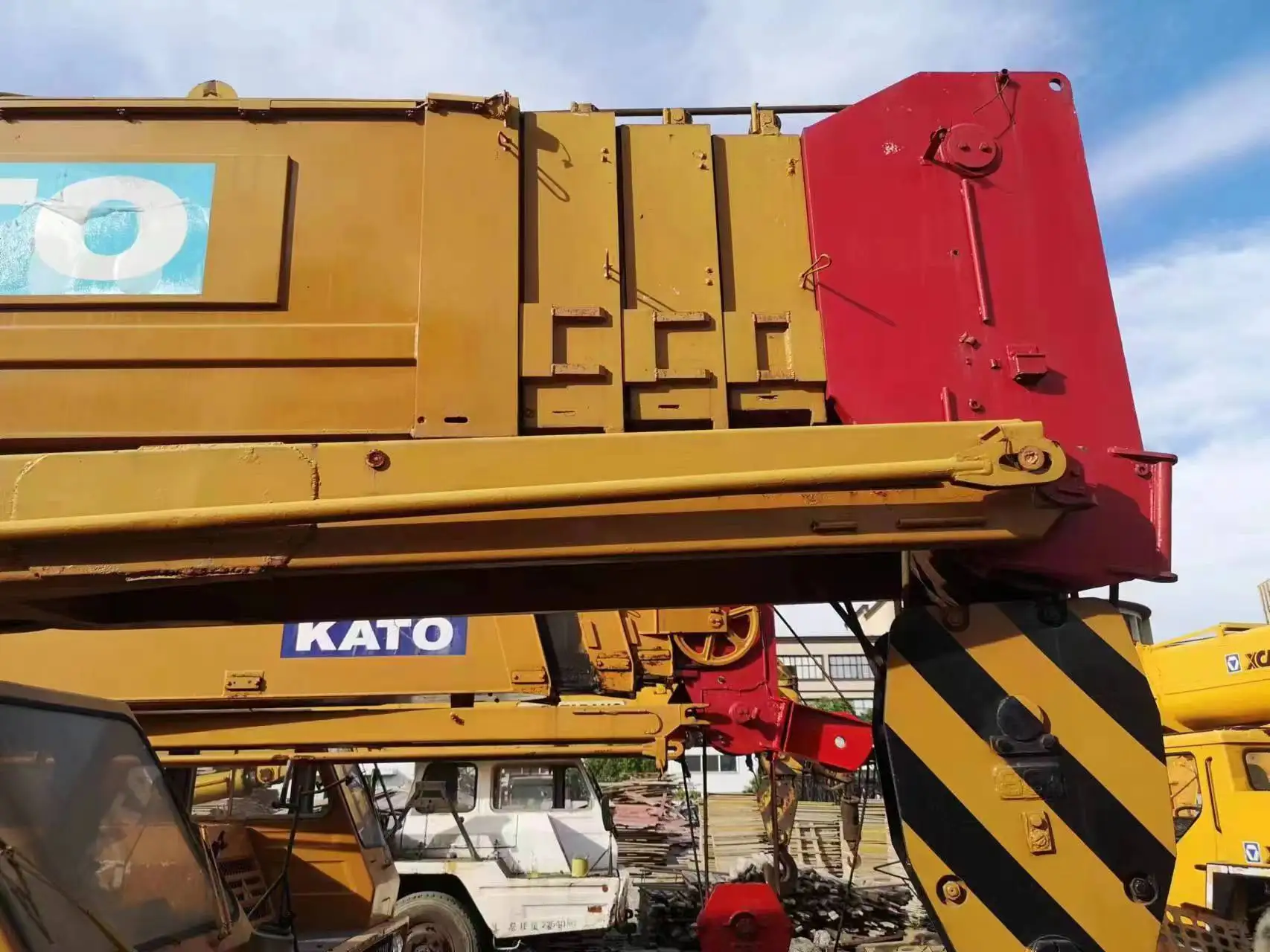 second-hand Kato crane nk800 hydraulic truck cranes mobile 80t lifting capacity heavy equipment for good performance