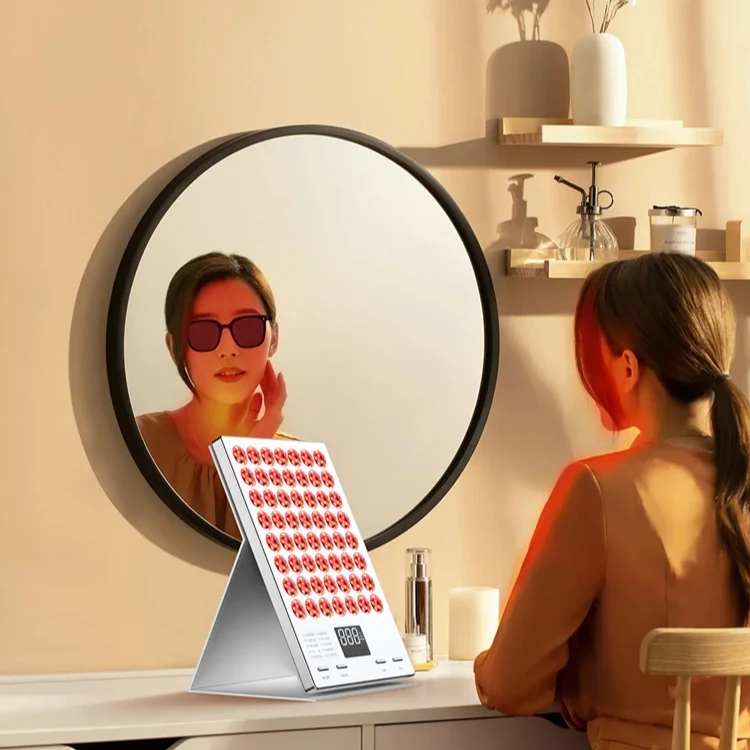 Smart Beauty Lamp Desktop Photon Therapy Lamp Infrared Light Red Light Therapy Lamp 10 in 1 Scalp Massager with Red Light 280pcs