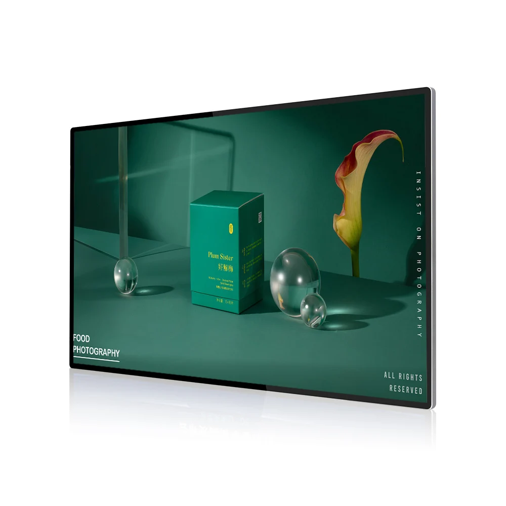 Factory 55 inch indoor Commercial HD Wall Mounted Android lcd Advertising Display Monitor Digital Signage android smart t.v led