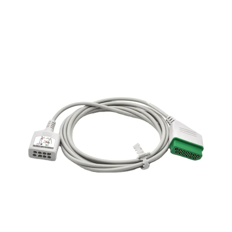 hot selling BR903 ecg trunk cable 3 lead ecg cable 6 lead ecg trunk cable