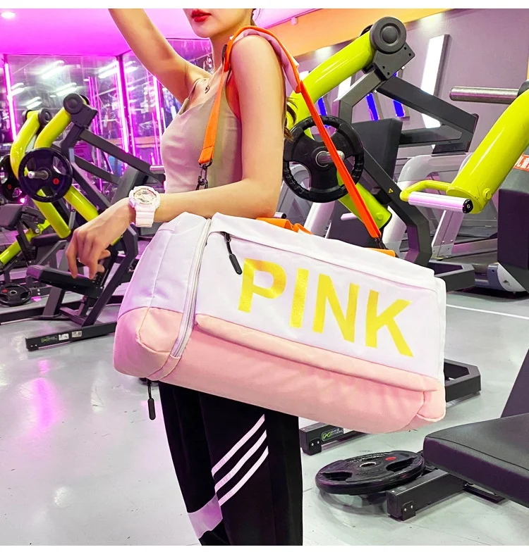 Weekender Overnight Large Duffle Luggage Tote Travel Bag Fitness Sports Gym Bag Fashion Duffle Bag For Women Shoe Compartment