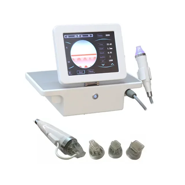 Portable Gold Micro needle Machine With Radio Frequency fractional microneedling acne treatment
