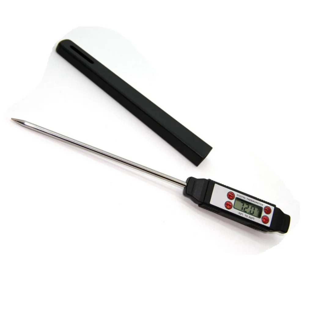 Digital Food Thermometer BBQ Food Meat Temperature Display Pen Thermometer with Probe Water Density Cooking Temperature Tester