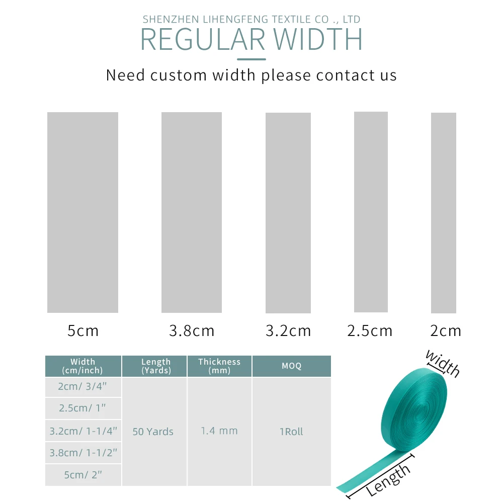20 25 32 38 50mm Poly Cotton Twill Herringbone Webbing Tape