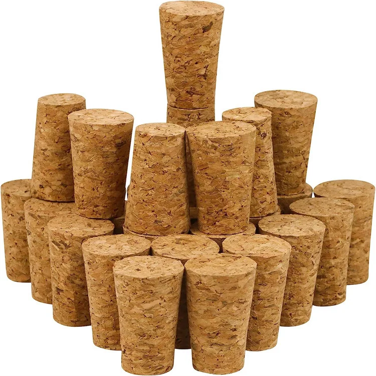 Wholesale Customized Bottle Jar Soft Wooden Stopper Lid Wooden Cork Stopper Natural Wine Corks Wood Corks for Beer Bottles
