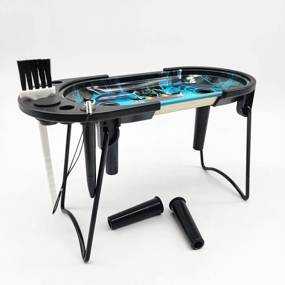 JUJI 2024 Cigarette Workbench 9 In 1 Rolling Tray Sets Factory Patented Products Gift Set Mini Rolling Tray Plastic Tube Kit Set