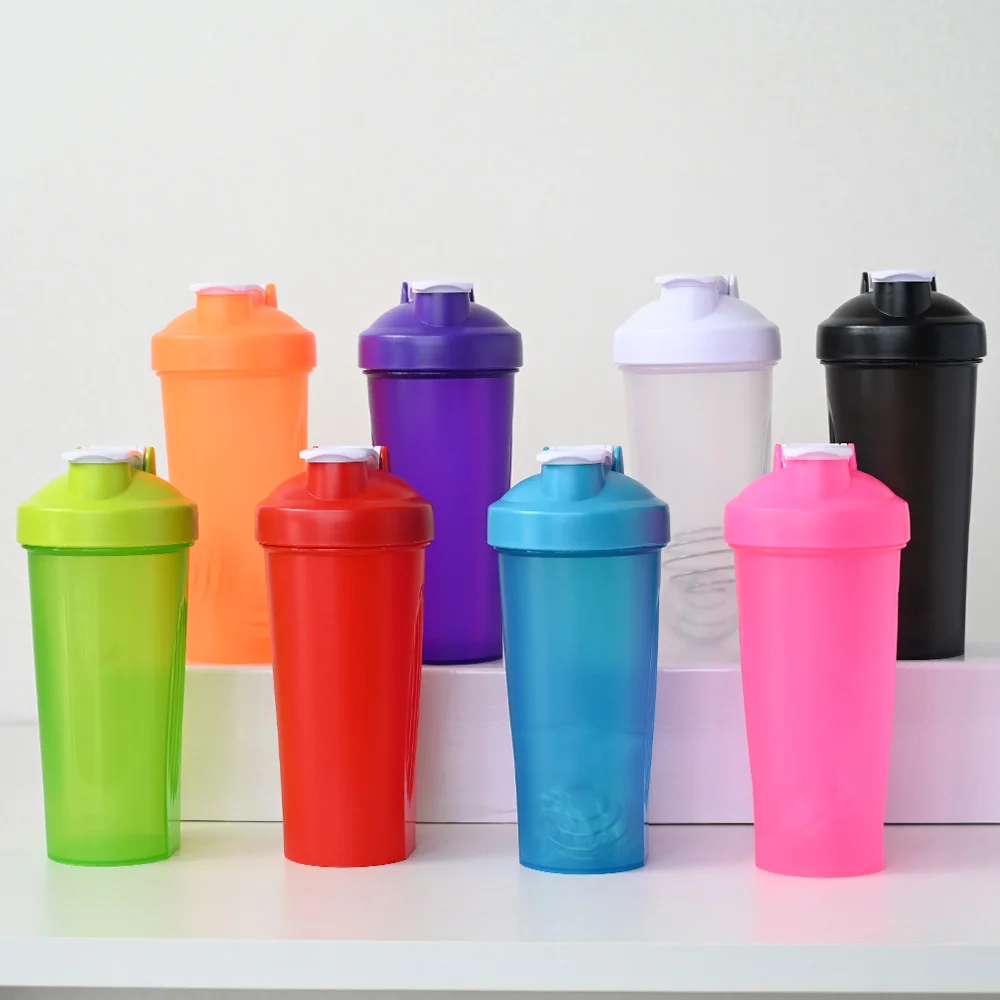 Custom portable blender water bottle 400ml 600ml bpa free fitness sports Protein Sport Plastic Cup protein shaker bottle gym