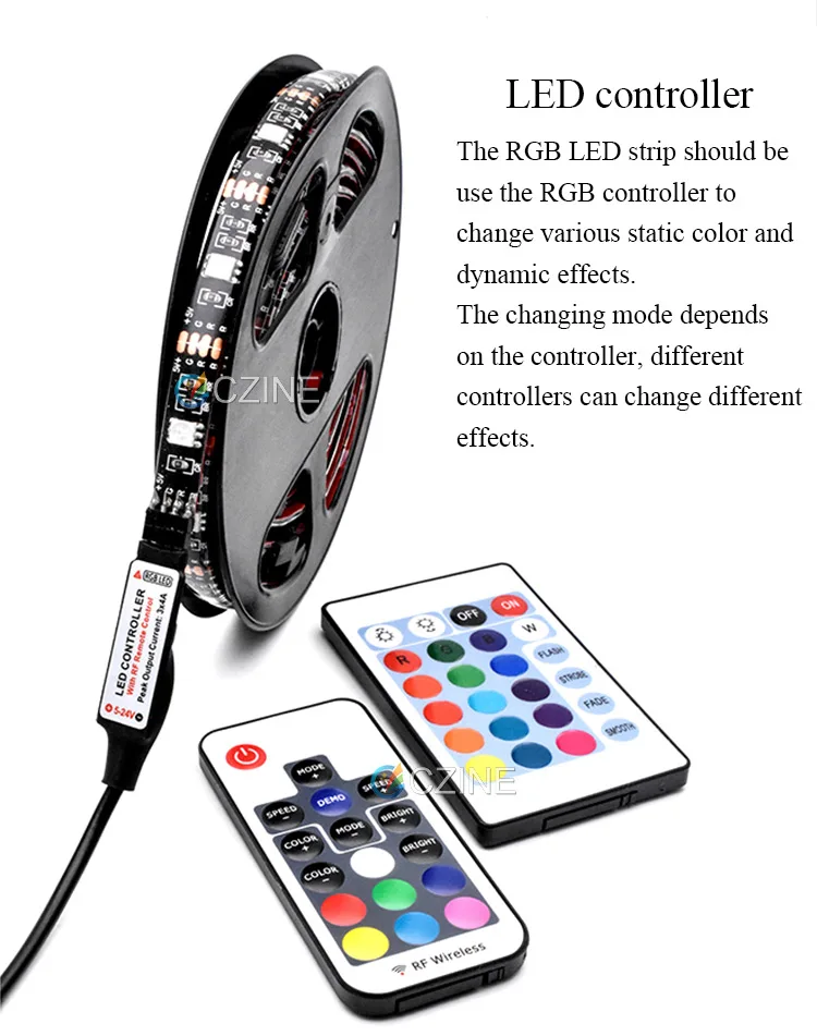 SMD5050 LED Strip DC12V Addressable Smart RGB Strip Light WS2811 WS2812B WS2814 WS2815
