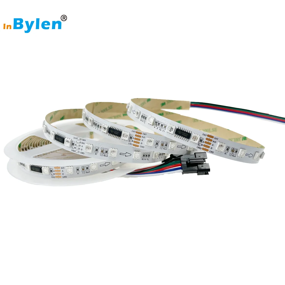 Manufacturer DMX RGB DC24V 14.4W 60LEDs 10Piexls RGB DMX Strip light UCS512C4 IP20 Three Years Warranty LED strip Light