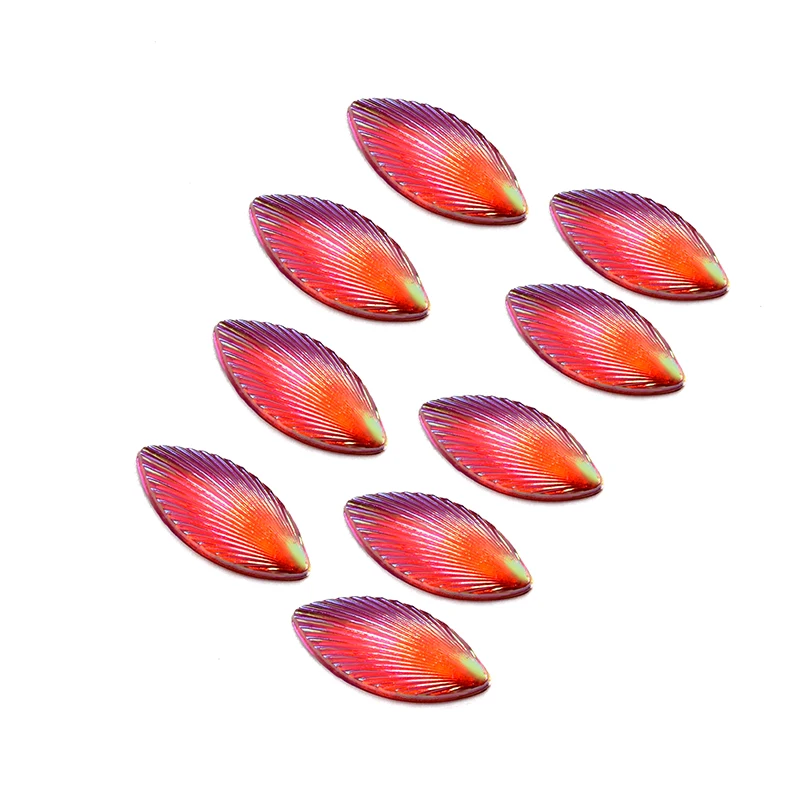 7 * 15mm acrylic horse eye patch mixed color shell pattern water droplet shaped flat bottom drill DIY Yakli jewelry accessories