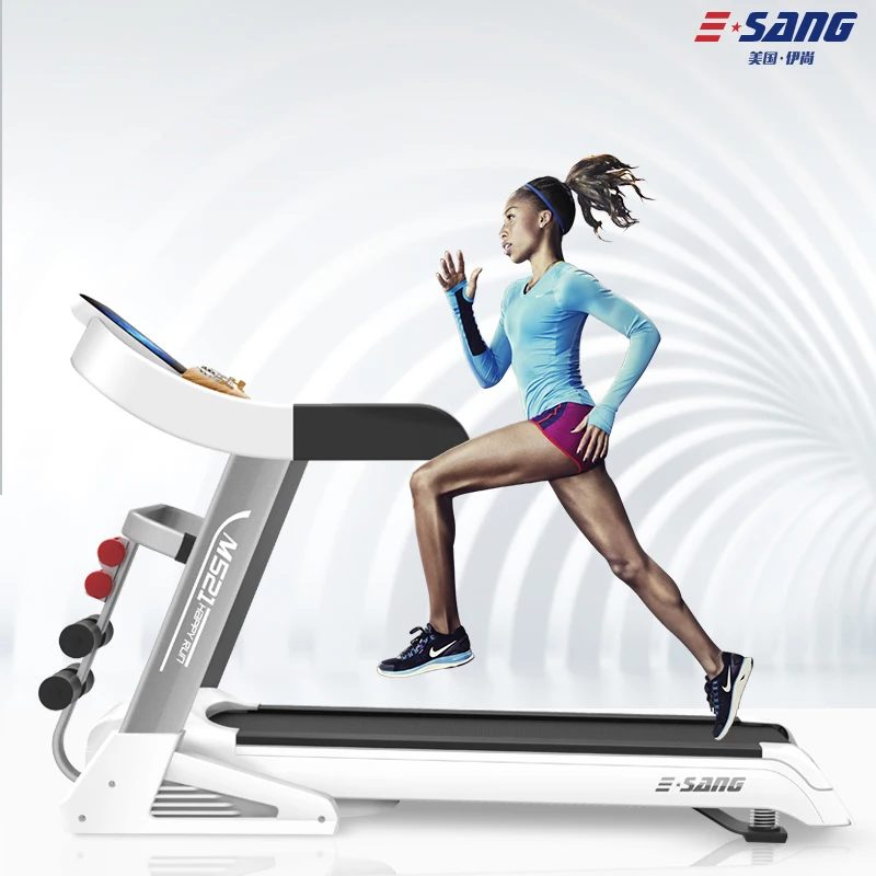 EQi  Viewable Solid Strong Noiseless Treadmill Handheld Running Machine Fitness Equipment