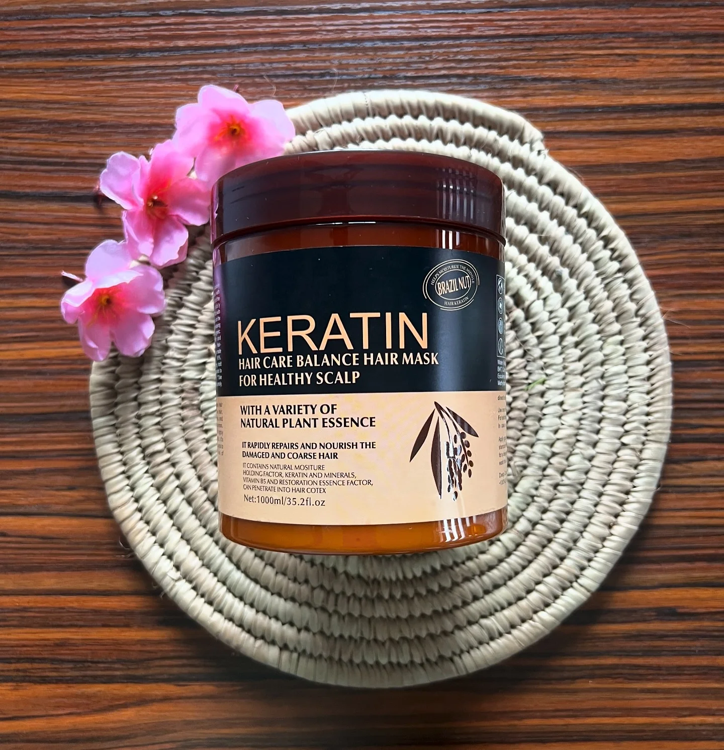 Best Price African Cosmetics Hair Products Nourish Hair Mask Herbal Rich Collagen Deep Moisture Regain Hair Softness Shine