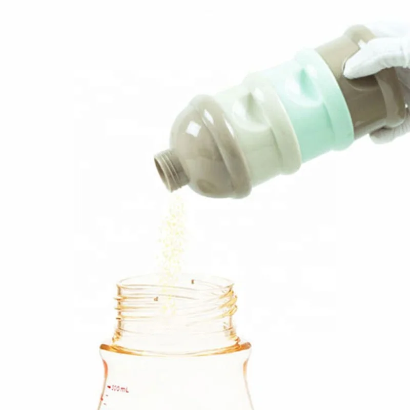 Cute Portable Travel Milk Powder Container 3 Layers Infant Formula Milk Baby Food Baby Milk Powder Dispenser