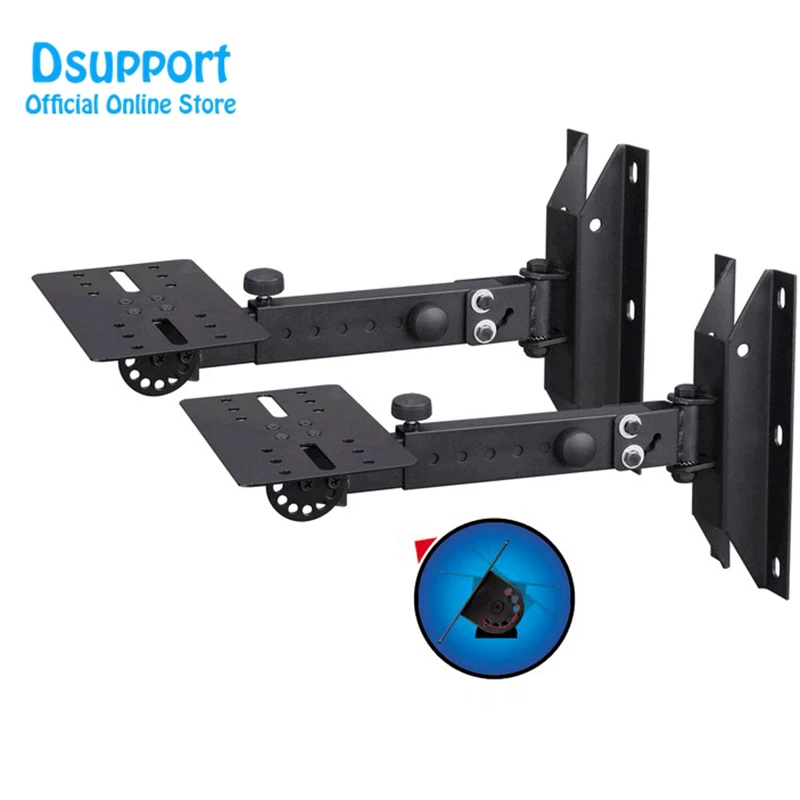 Professional Tilting Rotating Surround Holder Speaker Bracket Wall Mount Holder With Metal Plate speaker wall mount