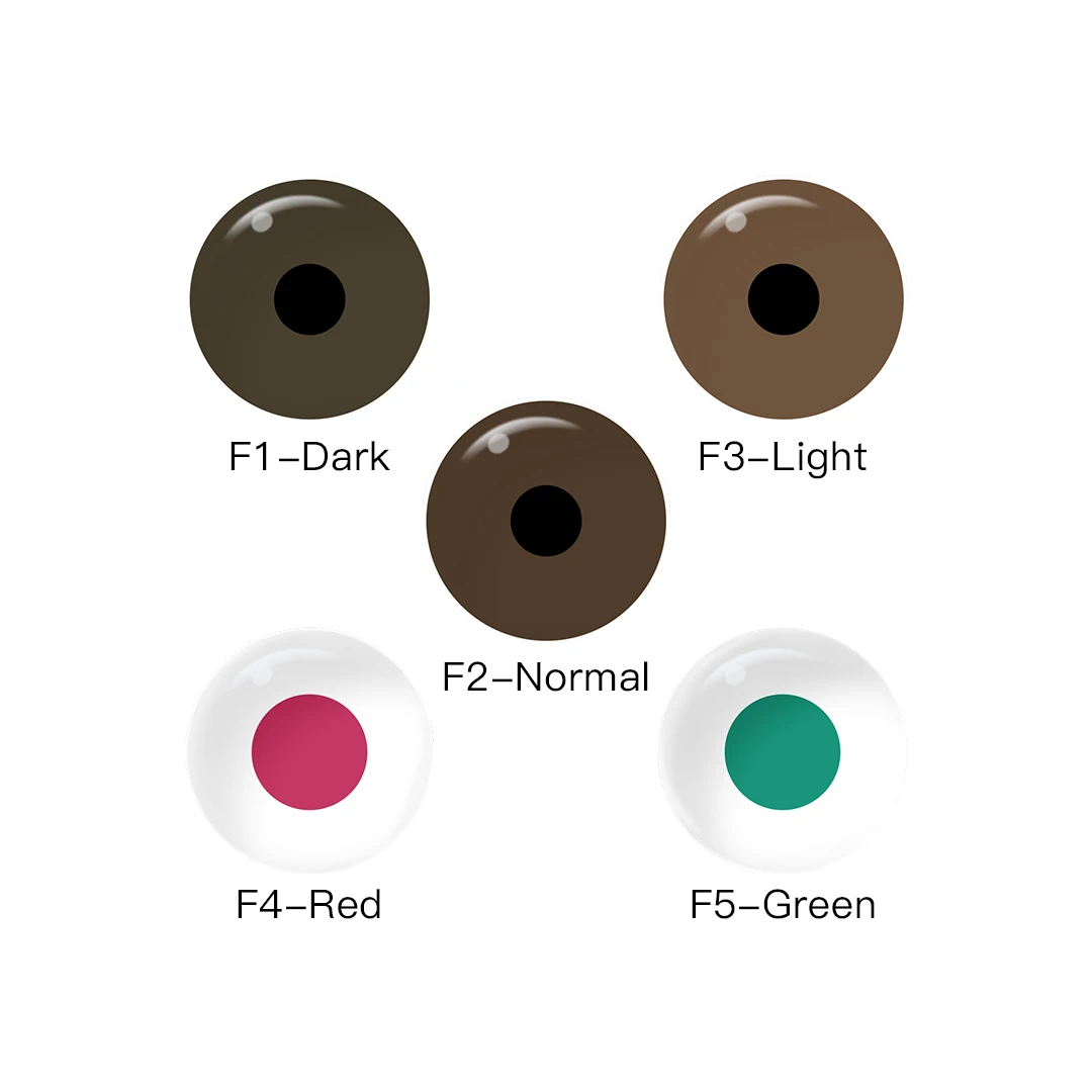 Free sample pseyeche F Brown prosthesis lens color blind contact lenses colorblind lenses colored blind contacts