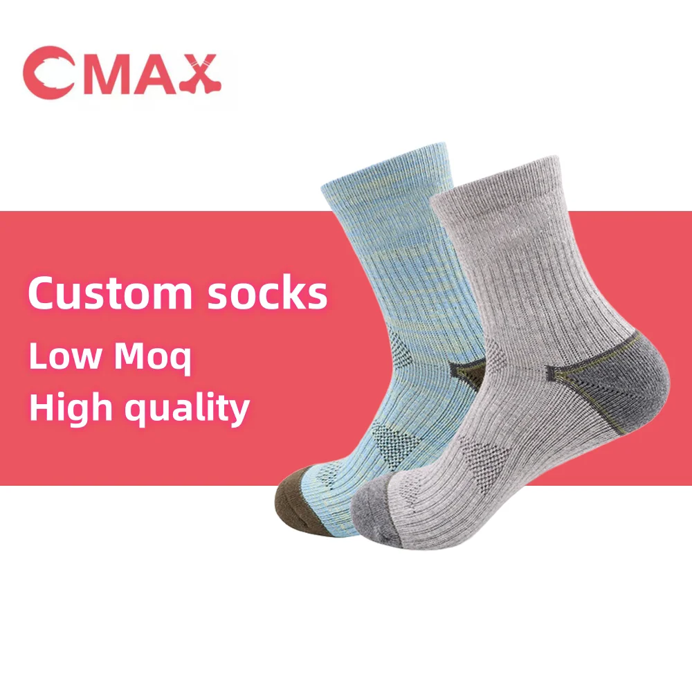 Cmax running socks cotton sports cushioned candy color brand logo hip hop street sport wear hemp socks