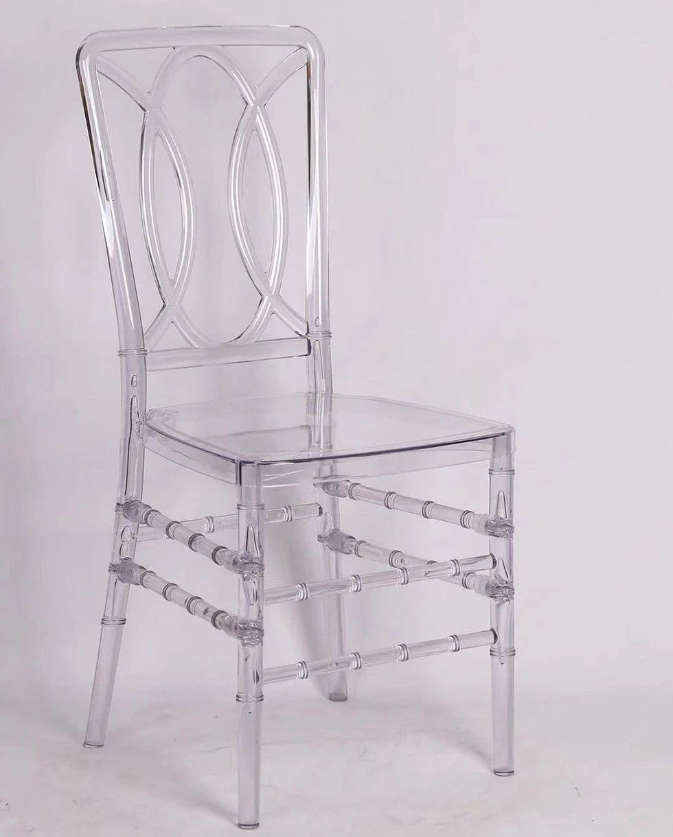 12 Years Manufacture Supply Quality Stacking event party Wedding clear resin Chiavari Chairs